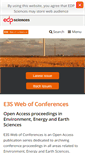 Mobile Screenshot of e3s-conferences.org